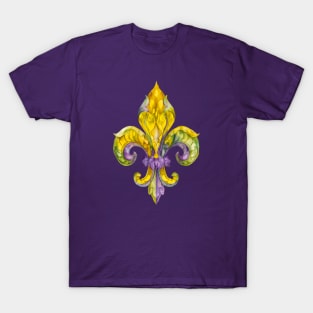 Mardi Gras Fleur de Lis T-Shirt